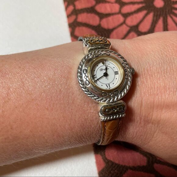 Brighton Cody watch with reversible brown/black leather strap main image 6